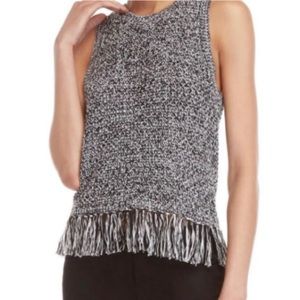 Rebecca Minkoff Fringe Knit Tank Top Large
